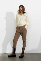 Henrietta Ivory Collared Sweater