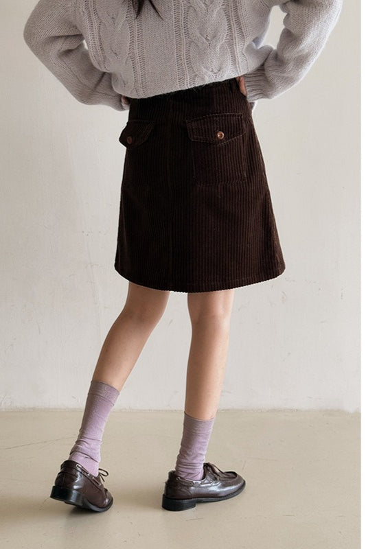 Vintage Cord Mini Skirt