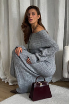 One Shoulder Bodycon Knit Sweater Dress