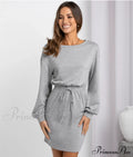 Diagonal Shoulder Fashion Skirt with Round Neck (Set of 2)