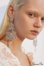 Diamante Elegant Statement Earrings