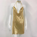Diamond Halter Sequin Party Dress