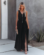 Diana Sleeveless Maxi Dress Black