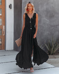 Diana Sleeveless Maxi Dress Black