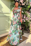 Zahira Effortless Printed Maxi Dress with Straps Elevated Occasion Wear