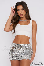 Disco Fever Stylish Mini Skirt