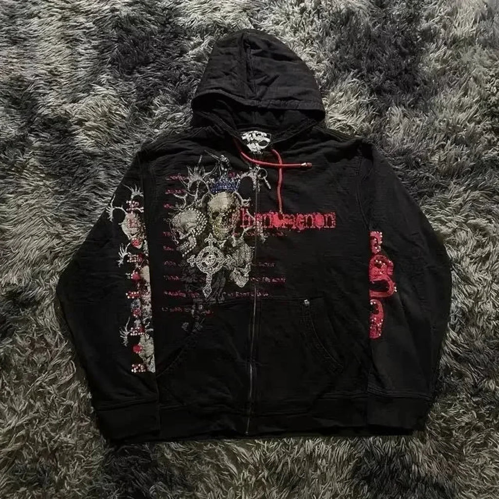Distress Road Medieval Zip Hoodie