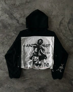 Distressed Cotton Gothic Sweatshirt