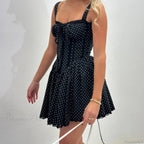 Dot Print Corset Mini Dress