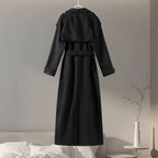 Double-Breasted Wool Belted Overcoat