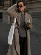 Double Breasted Woolen Coat