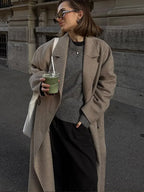 Double Breasted Woolen Coat