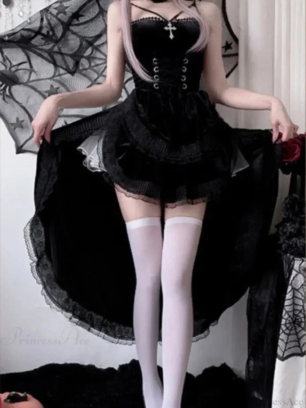 Dovetail Halter Sorceress Gothic Midi Garment