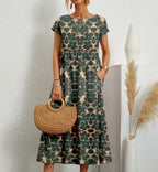 Nicole Timeless Long Cotton Summer Dress, and Designer Dress Edit