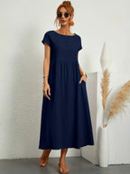 Adela Luxe Long Bell Shaped Dress Elevated Occasion Wear
