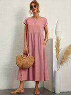 Cecilia Aesthetic Premium Linen Pocket Dress Wardrobe Essential