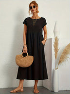 Rosetta Elevated Long Bell Shaped Dress Evening Wear Edit
