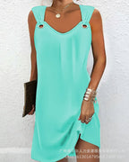 Ernestina Simple and Stylish Summer Dress for Women Casual Daywear