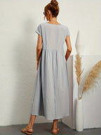Adela Luxe Long Bell Shaped Dress Elevated Occasion Wear
