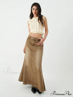 Drawstring Crochet Graceful Sweater Vest