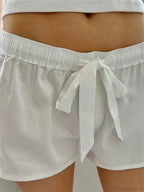 Drawstring Elastic Sleep Short