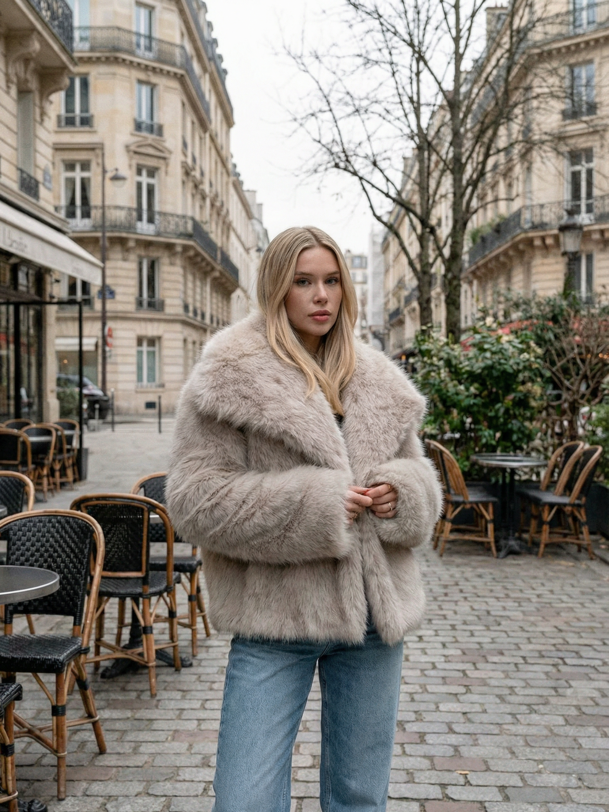Faux Fur Night Out Jacket