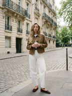 Suede Shacket Cropped Jacket Streetwear