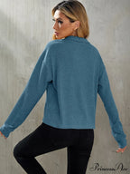 Drop Shoulder Rib-knit Tee
