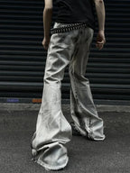 Dull Gothic Arch Flare Denim Pant