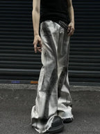 Dull Gothic Arch Flare Denim Pant