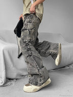 Dull Gothic Loose Cargo Pant