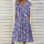 London Effortless Flower Dress Elevated Occasion Wear