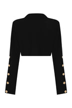 Leia High Neck Button Bell Sleeve Top and Cutout Waist Metal Pocketed Flare Pants Set