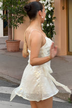 Sequin Draped Mini Party Dress