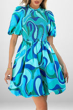 Peplum Simple High-Waisted Party Dress