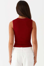 Sleeveless Slim Fit Knit Top