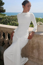 TieWaist Bodycon Maxi Work Dress