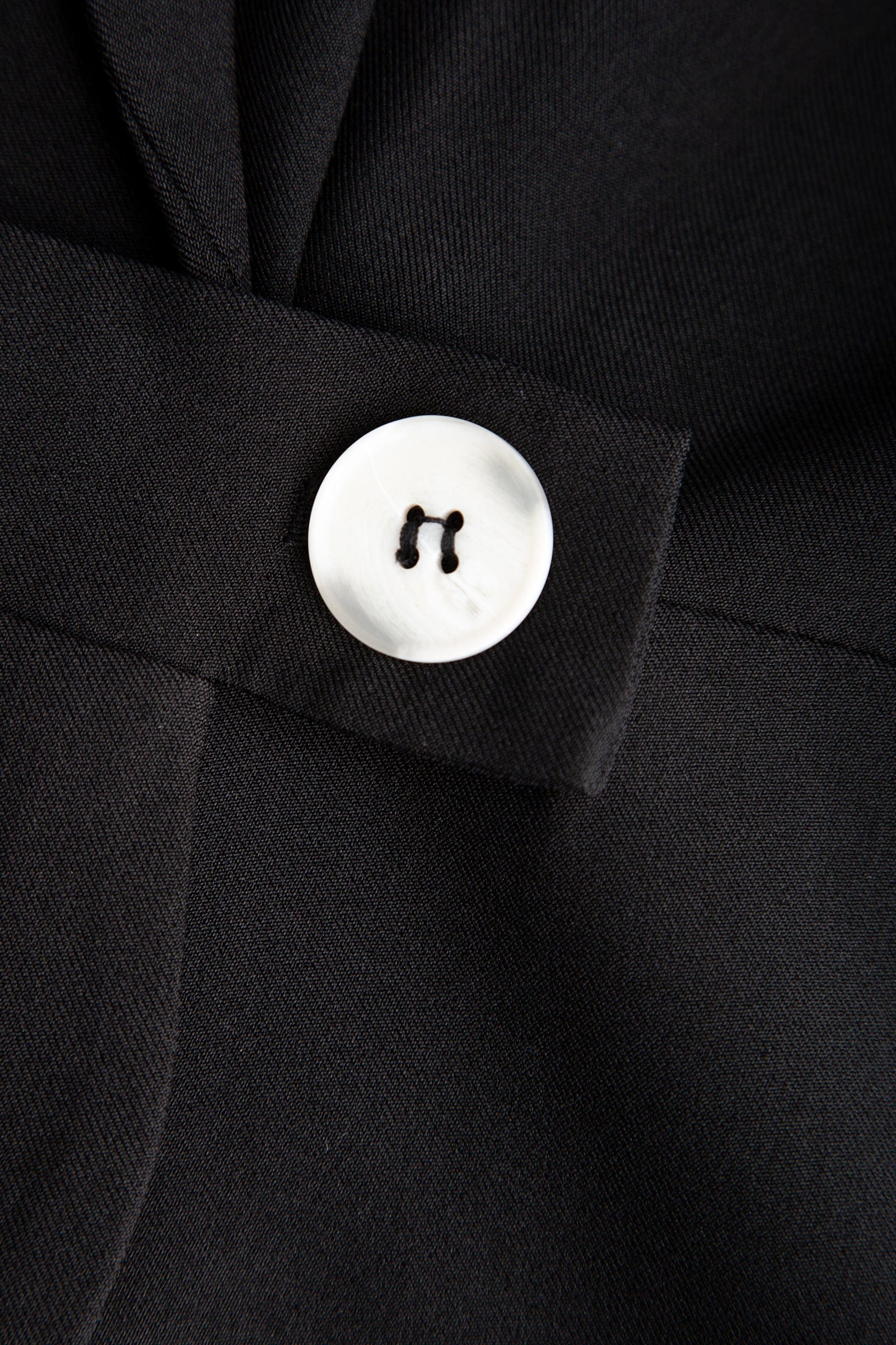 Black Button Detail Short Sleeve Blazer Dress
