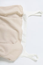 Solid Ruched High Waist Sleeveless Cami Mini Dress