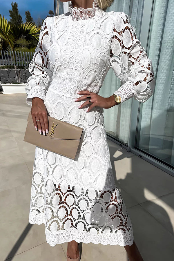 Marta Premium Romantic Lace Dress Statement Occasion Edit