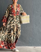Raquel Timeless Loose Dress with Print Premium Wardrobe Essential