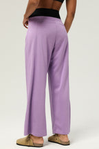 Sporty Casual Box Pleat Loose Straight Dance Pants