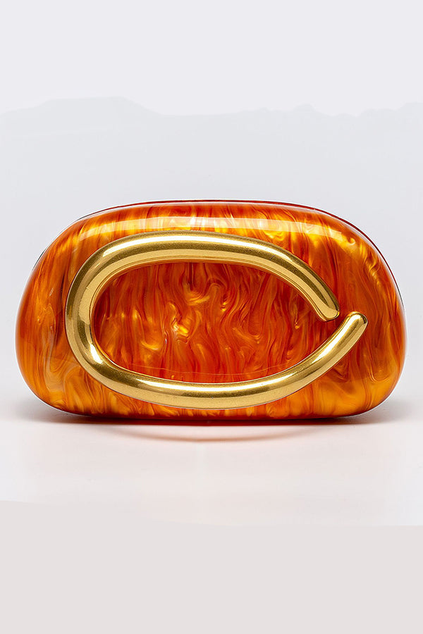 Elegant Special-shaped Shell Acrylic Fashion Clutch
