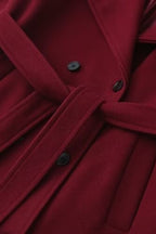 Vintage Waisted Lapel Wool Overcoat