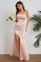 Chic Halter Backless Gown Party Dress