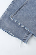 Slim Fit High Waist Straight Jean