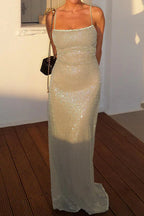Sequin Strappy Party Dress