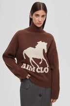 Animal Print Colorblock Turtle Sweatshirt