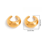 Abstract Spiral Cuff No Piercing Earrings