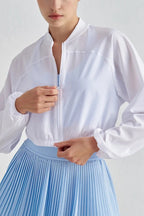 Cropped ZipUp Athletic Jacket